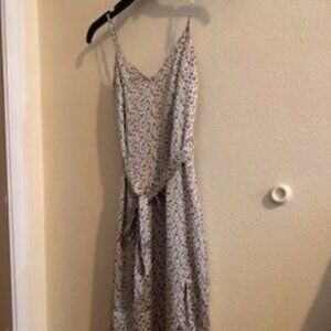 Abercrombie Spaghetti Strap Animal Print Satin Dress SZ XS
